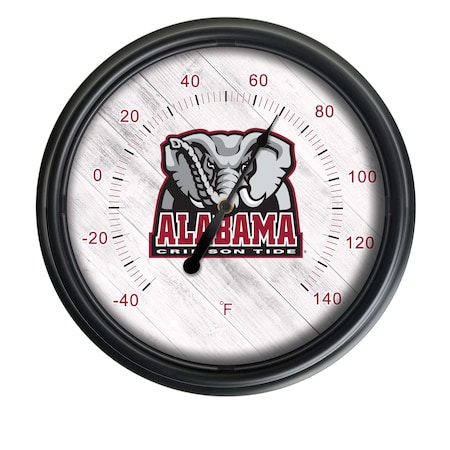 HOLLAND BAR STOOL CO University of Alabama (Elephant) Indoor/Outdoor LED Thermometer ODThrm14BK-08AL-Ele